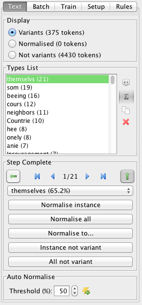 Text sidebar screenshot