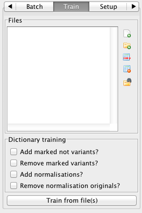 Train sidebar screenshot